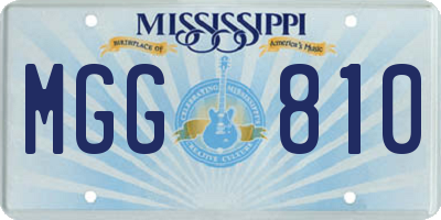 MS license plate MGG810