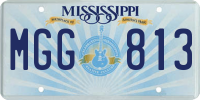 MS license plate MGG813