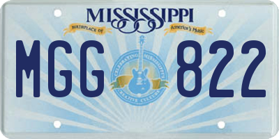 MS license plate MGG822