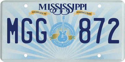 MS license plate MGG872