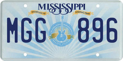 MS license plate MGG896