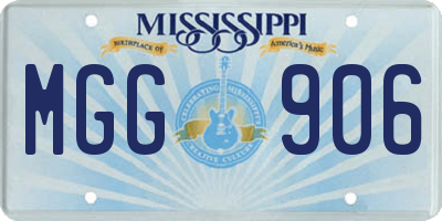 MS license plate MGG906