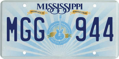 MS license plate MGG944