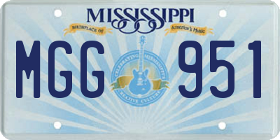 MS license plate MGG951