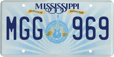 MS license plate MGG969