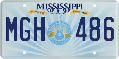 MS license plate MGH486