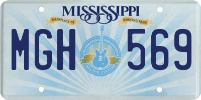 MS license plate MGH569