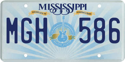 MS license plate MGH586