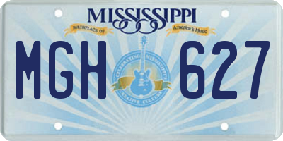 MS license plate MGH627