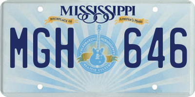 MS license plate MGH646