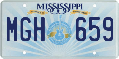 MS license plate MGH659
