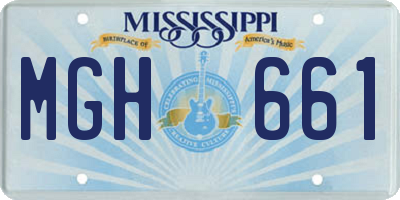 MS license plate MGH661