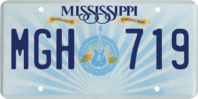 MS license plate MGH719