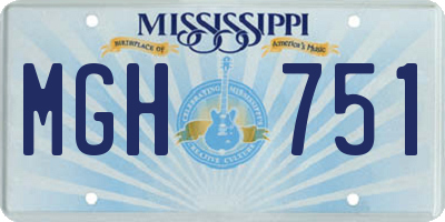 MS license plate MGH751