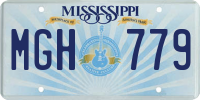 MS license plate MGH779