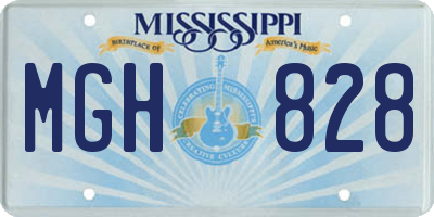 MS license plate MGH828