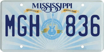 MS license plate MGH836