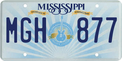 MS license plate MGH877