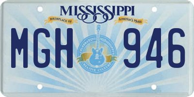 MS license plate MGH946