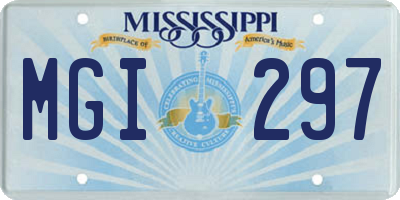 MS license plate MGI297