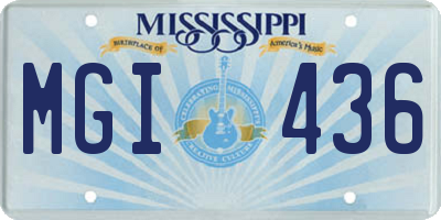 MS license plate MGI436