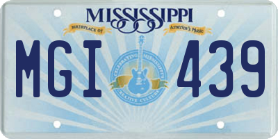 MS license plate MGI439
