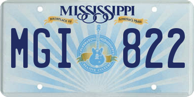 MS license plate MGI822
