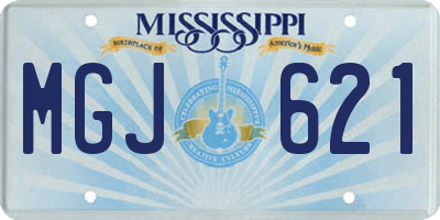 MS license plate MGJ621