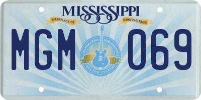 MS license plate MGM069