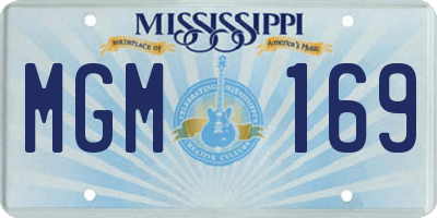 MS license plate MGM169