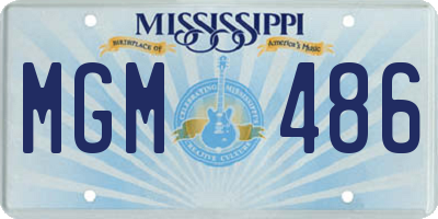 MS license plate MGM486