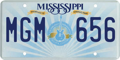MS license plate MGM656