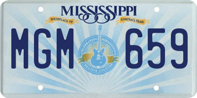 MS license plate MGM659