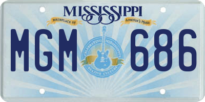 MS license plate MGM686