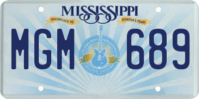 MS license plate MGM689