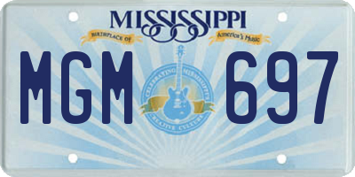 MS license plate MGM697