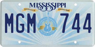MS license plate MGM744