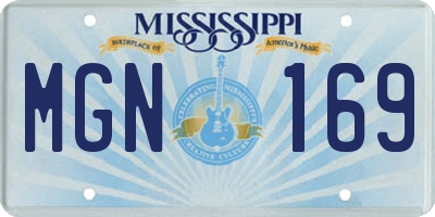 MS license plate MGN169
