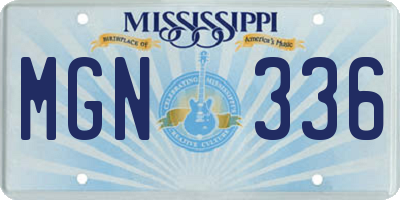MS license plate MGN336
