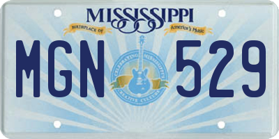 MS license plate MGN529
