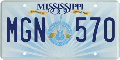 MS license plate MGN570