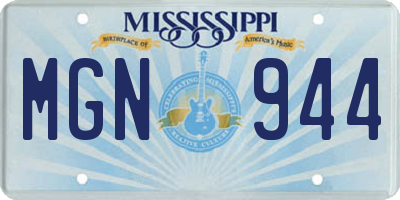 MS license plate MGN944