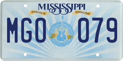 MS license plate MGO079