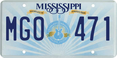 MS license plate MGO471