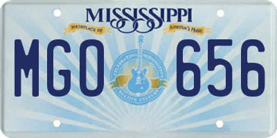 MS license plate MGO656