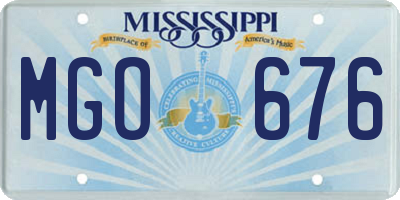 MS license plate MGO676