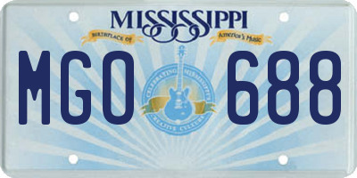 MS license plate MGO688