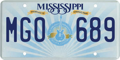 MS license plate MGO689