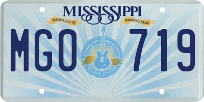MS license plate MGO719