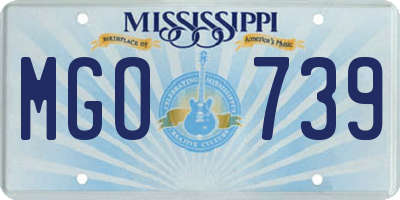 MS license plate MGO739